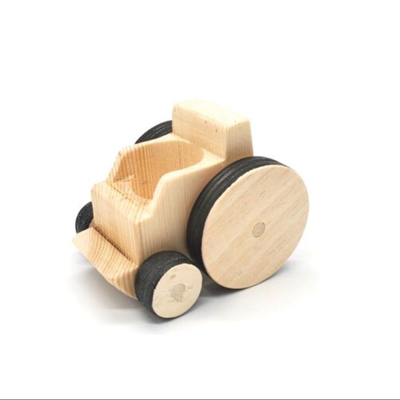 Handmade Wooden Wheelchair with Peg Doll Toy - Picture 3 of 4